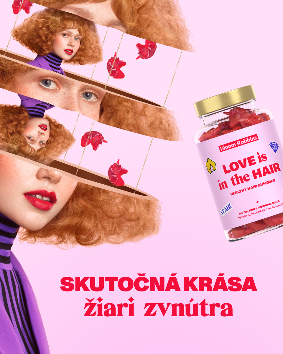 Bloom Robbins campaign key visual – hair gummies ad | Radovan Grezo