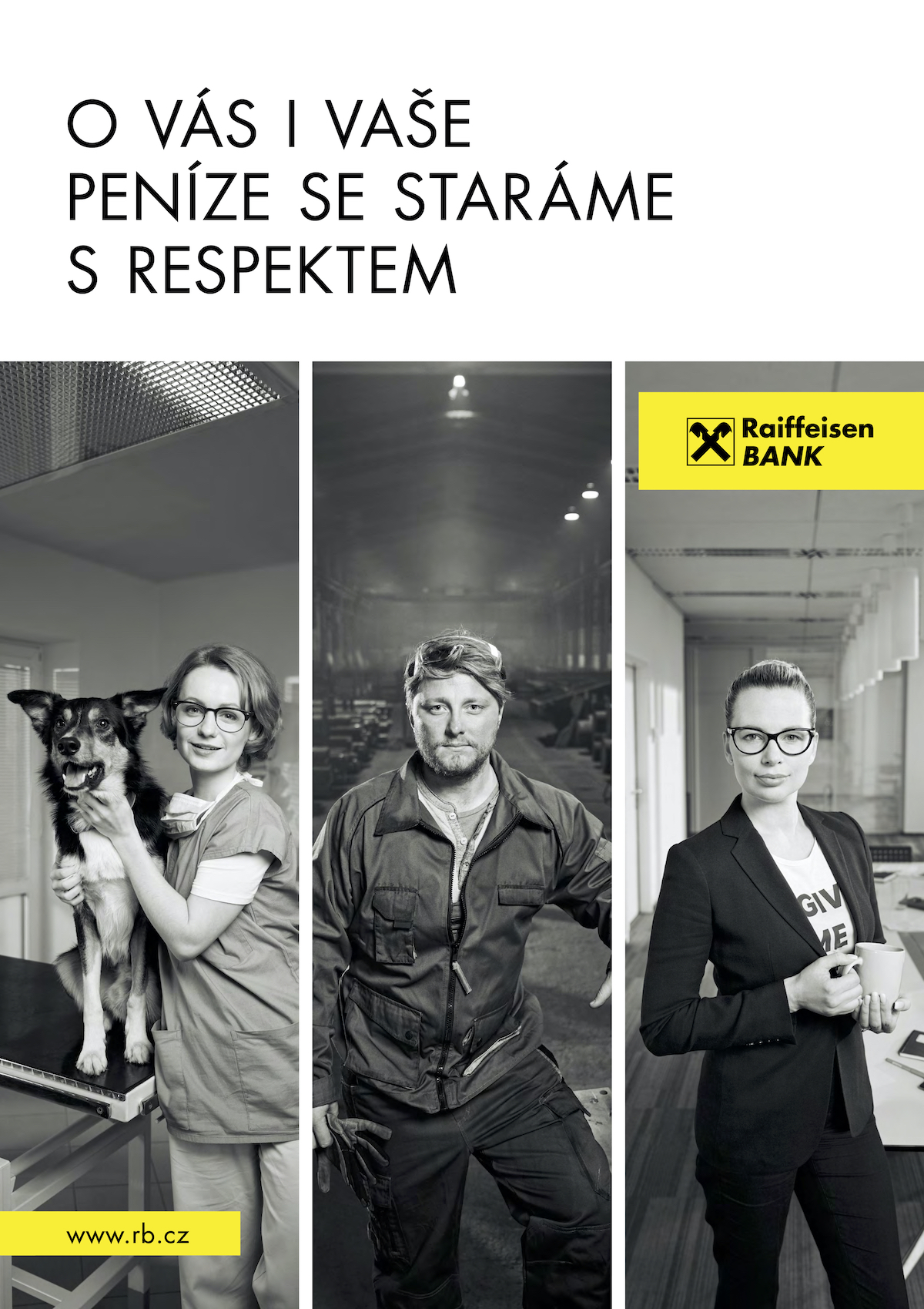 Raiffeisenbank outdoor campaign – O vás i vaše peníze se staráme s respektem | Radovan Grezo